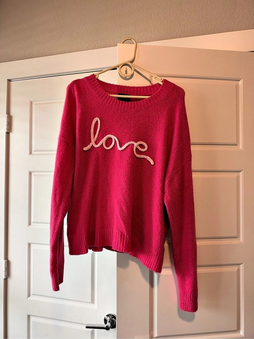 Major Crew Neck Sweater in Pink Like New